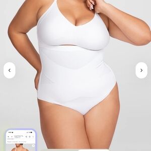 Honeylove White High-Waist Shapewear Brief